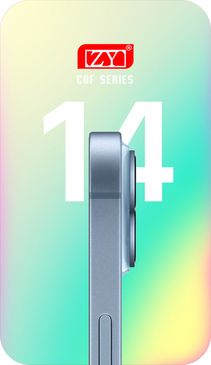 ZY Touchscreen Display für Apple iPhone 14, mit Rahmen, LCD In-Cell IC beweglich, Schwarz 