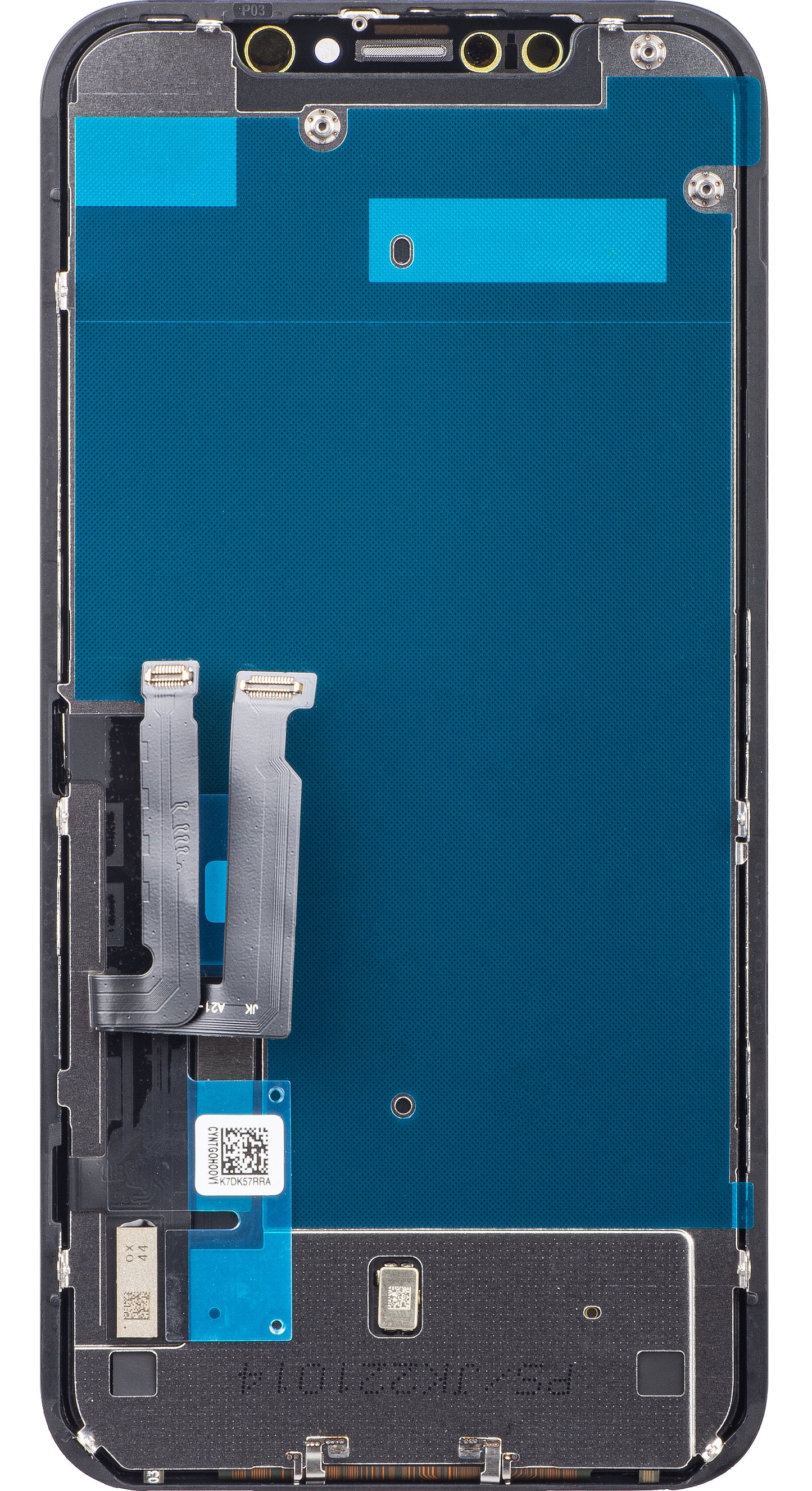 Touchscreen Display JK für Apple iPhone XR, mit Rahmen, In-Cell LCD Version, Schwarz