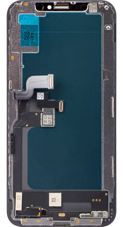 Touchscreen Display JK für Apple iPhone XS, mit Rahmen, In-Cell LCD Version, Schwarz