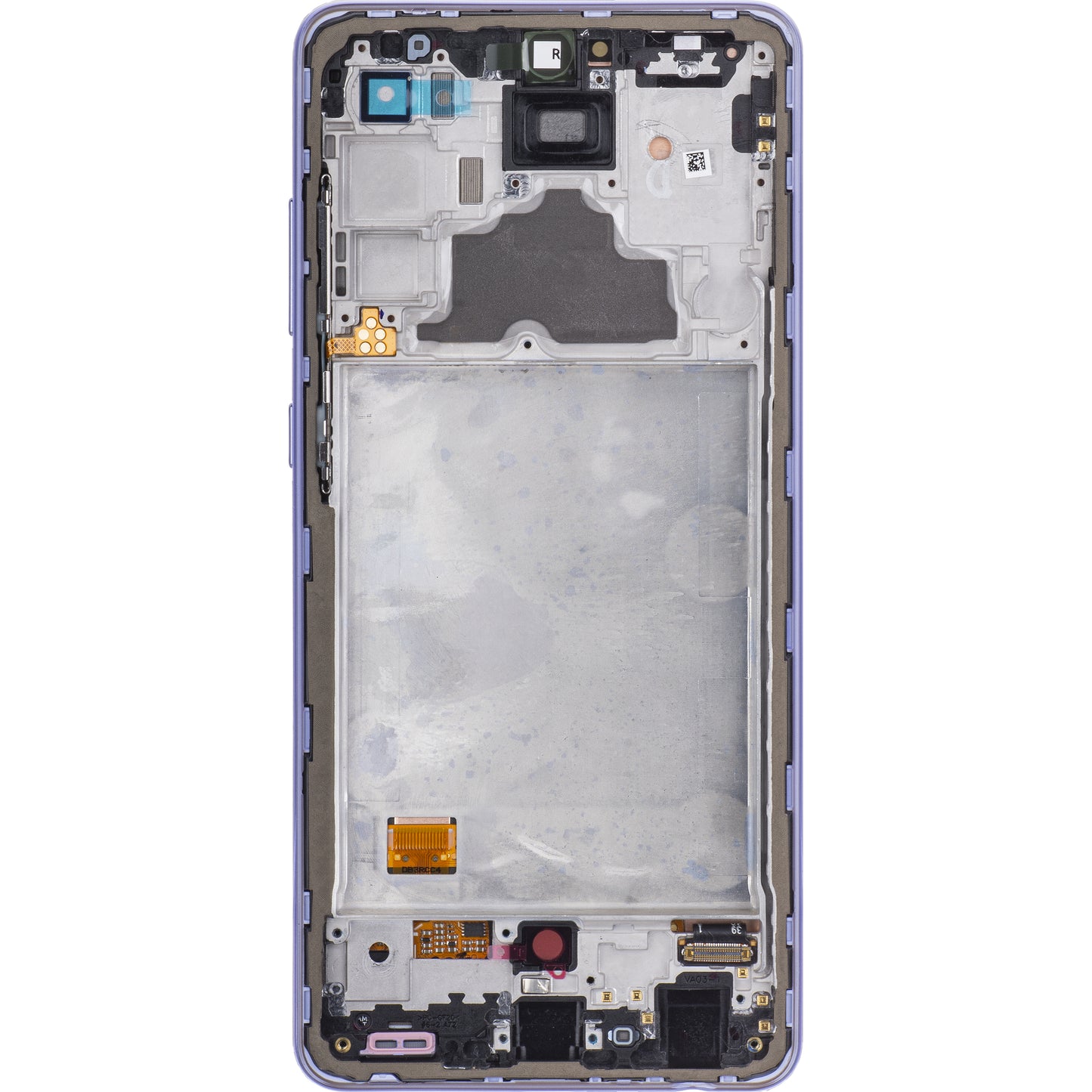 Samsung Galaxy A72 A725 / A72 5G A726 Touchscreen Display with Frame, Purple, Service Pack GH82-25460C