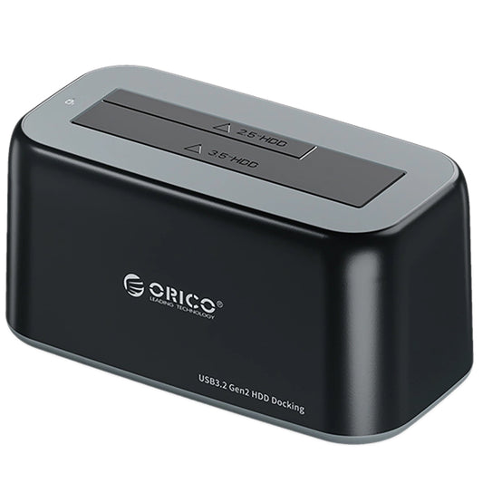 Orico 6819C3 1-Laufwerk Dockingstation für HDD / SSD SATA 2,5 Zoll / 3,5 Zoll, Schwarz