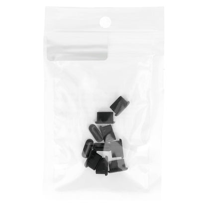 OEM Staubschutzkappe Telefonanschluss, USB-C, 10 Stück Set, Schwarz