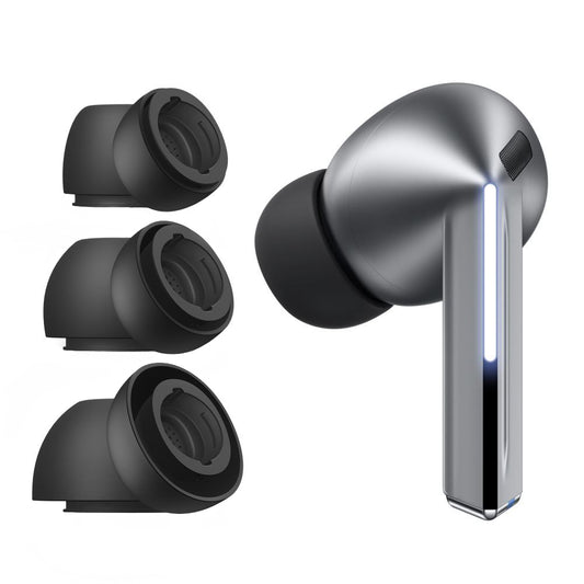 Tech-Protect Ohrstöpsel für Samsung Galaxy Buds3 Pro, Größe S / M / L, Schwarz