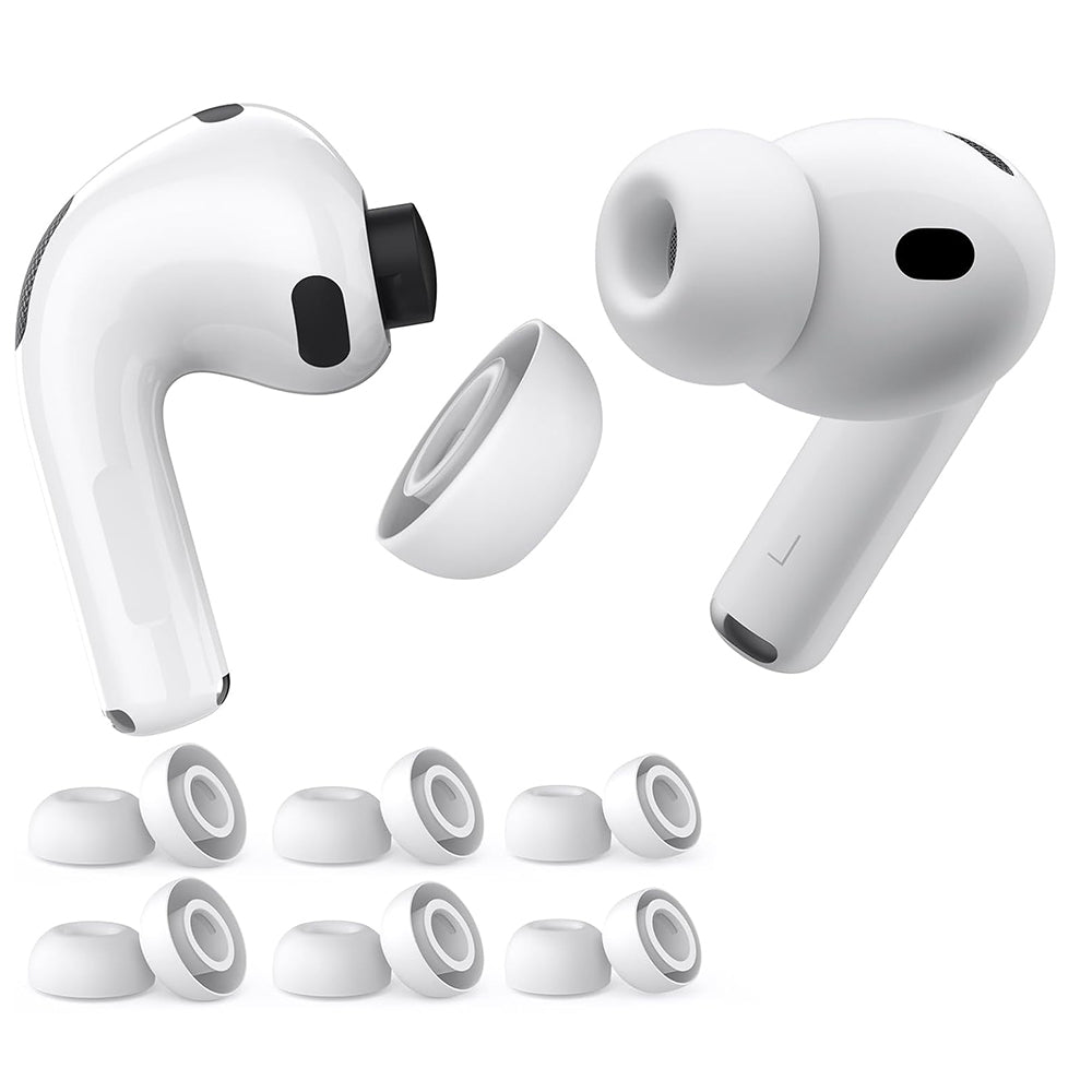 Techsuit ET2 Ohrstöpsel für Apple AirPods Pro 3, Größe XS / S / L, Weiß