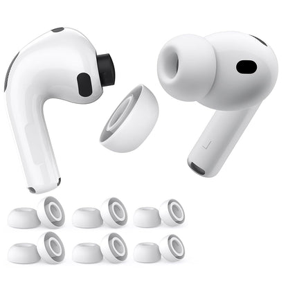 Techsuit ET2 Ohrstöpsel für Apple AirPods Pro 3, Größe XS / S / L, Weiß