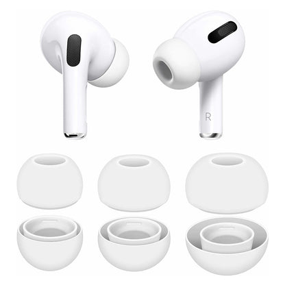 Techsuit ET2 Ohrstöpsel für Apple AirPods Pro 3, Größe XS / S / L, Weiß