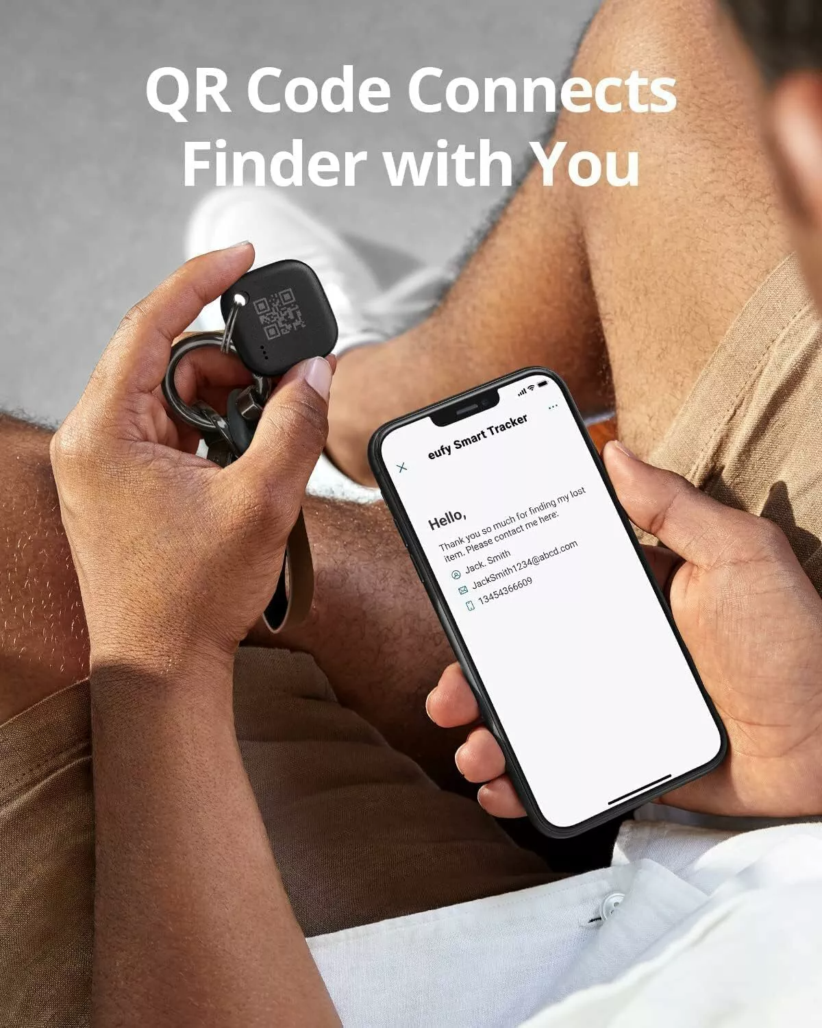 Eufy Security SmartTrack Link für iOS Series, 4er-Set, Schwarz E87B0012