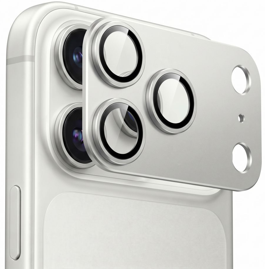 Tech-Protect CamFull Fit+ Rear Camera Protective Film for Apple iPhone 18 Pro, Tempered Glass, Silver