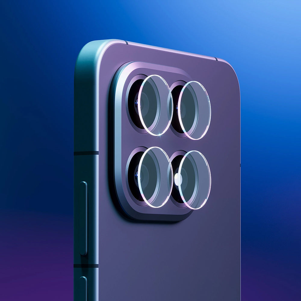 Back Camera Protection Film 3MK Protection for Oppo Find X9 Pro, Tempered Glass, Set of 4 pieces, Transparent