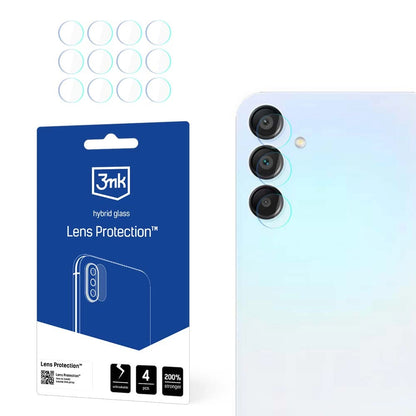 3MK Schutzfolie für die Rückkamera des Samsung Galaxy A15 5G A156, flexibles Glas, 4er-Set, transparent