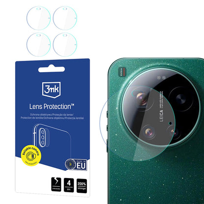 Schutzfolie Rückkamera 3MK Protection für Xiaomi 17 Ultra, Flexibles Glas, Set 4 Stück, Transparent