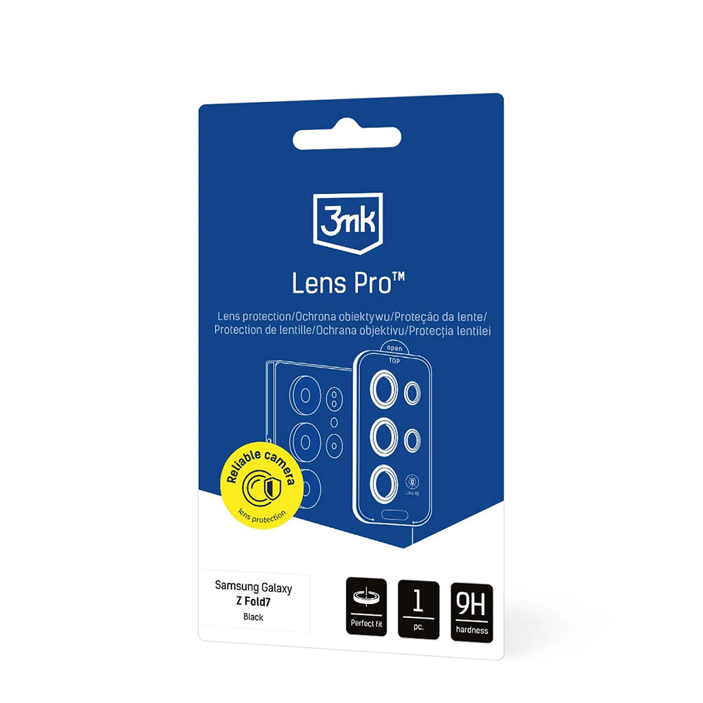 3MK Protection Pro Rückkamera-Schutzfolie für Samsung Galaxy Z Fold7 F966, gehärtetes Glas, transparent
