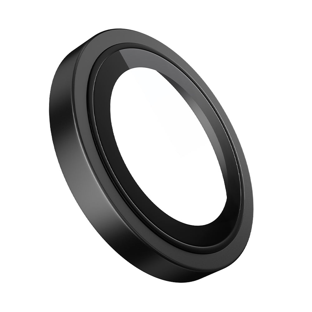 Blueo Metal Frame Rückkamera-Schutzfolie für Apple iPhone 14 Pro Max / 14 Pro, gehärtetes Glas, Schwarz