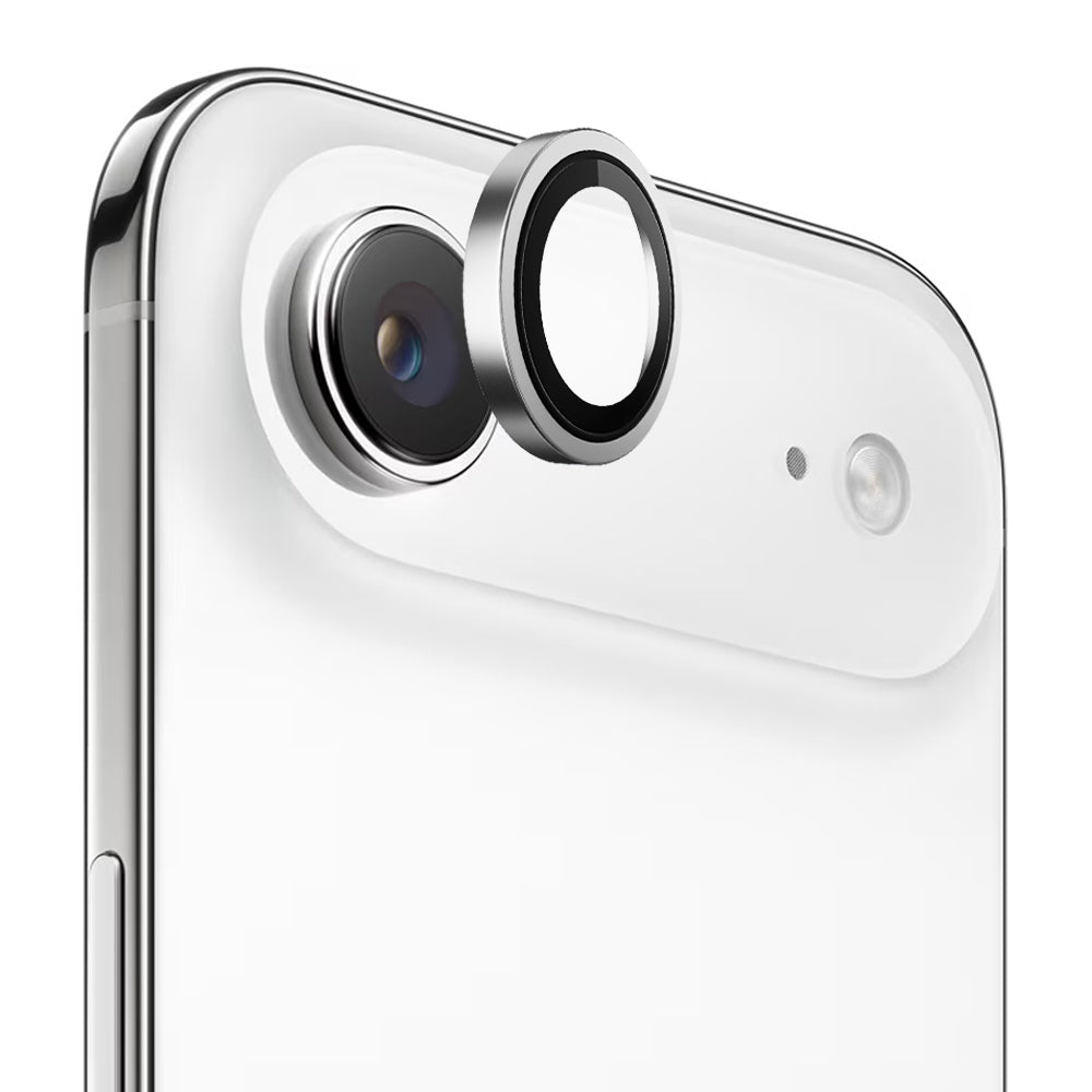 Schutzfolie Blueo Metal Frame für die Rückkamera des Apple iPhone 17 Air, gehärtetes Glas, Silberfarben