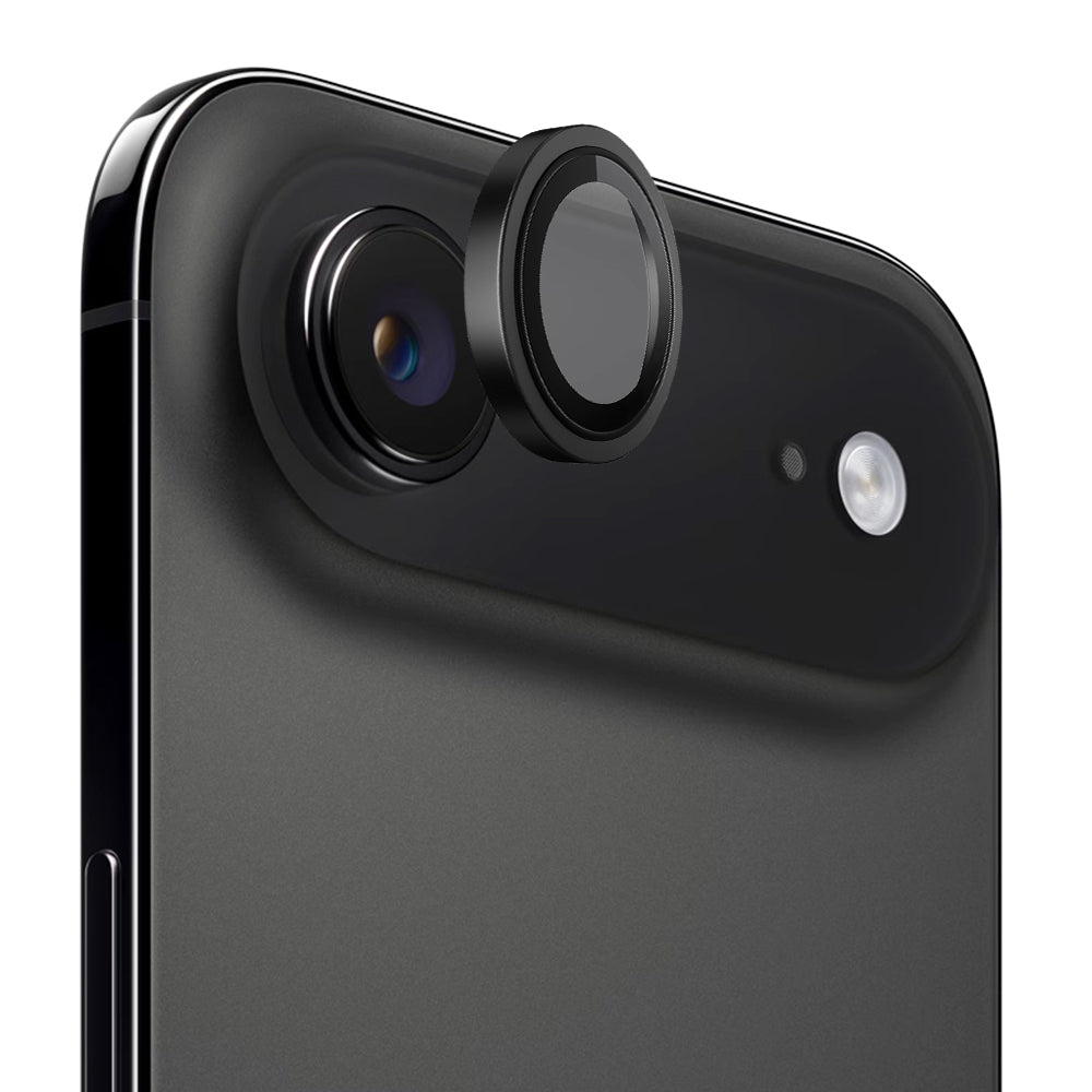 Schutzfolie Blueo Metal Frame für die Rückkamera des Apple iPhone 17 Air, gehärtetes Glas, Schwarz