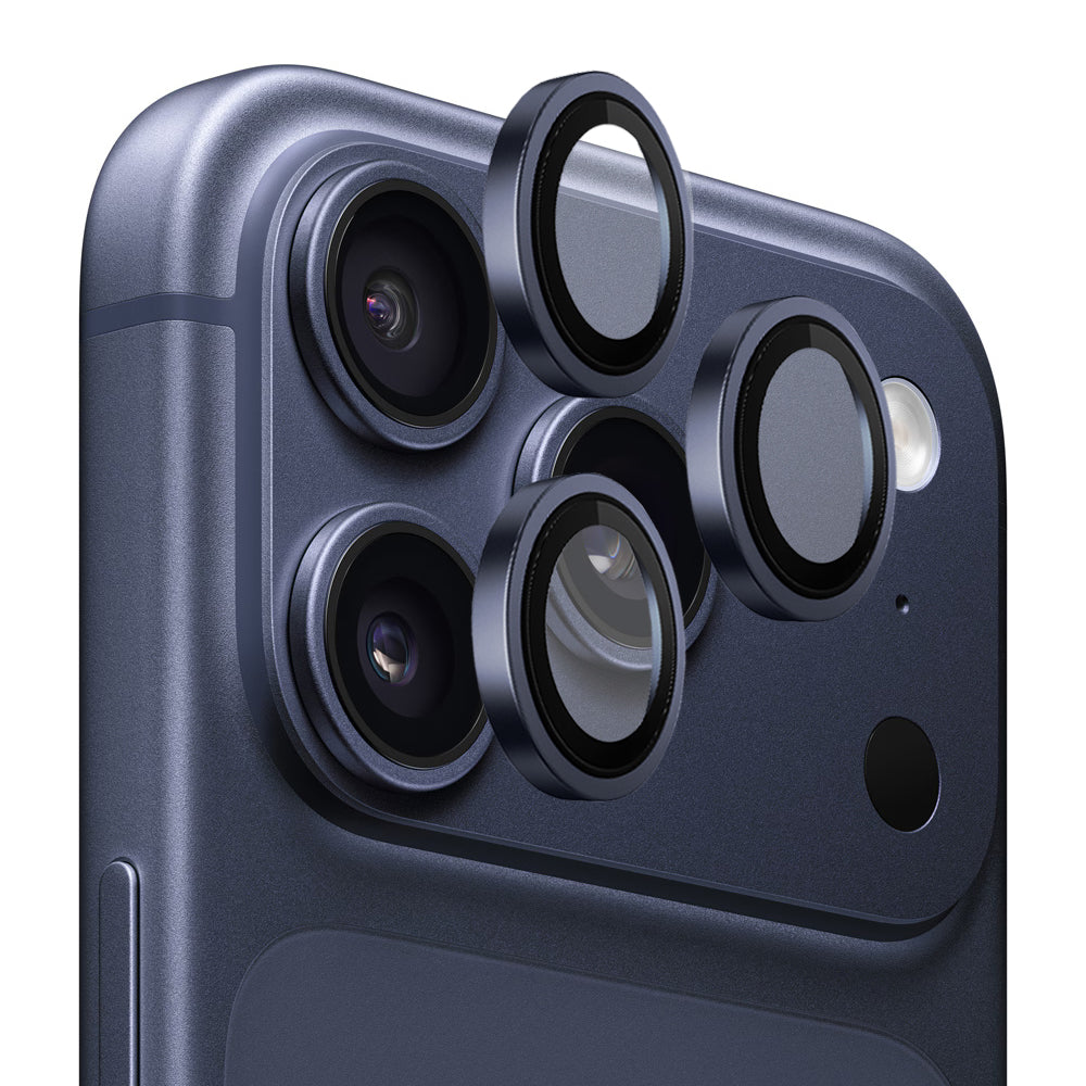Schutzfolie Blueo Metal Frame für die Rückkamera des Apple iPhone 17 Pro Max / 17 Pro, gehärtetes Glas, Blau