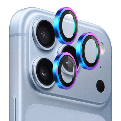 Blueo Schutzfolie für die Rückkamera mit Metallrahmen für Apple iPhone 18 Pro / 18 Pro Max, gehärtetes Glas, mehrfarbig