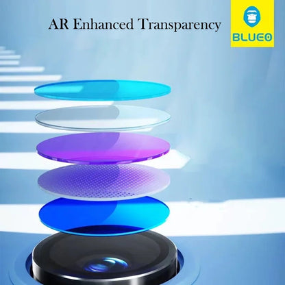 Blueo Rear Camera Protective Film for Samsung Galaxy Z Flip8 F776, Tempered Glass, Silver