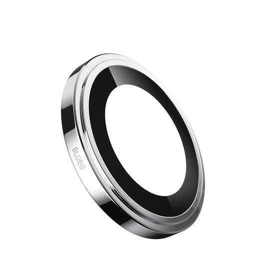 Blueo Sapphire Crystal Rückkamera-Schutzfolie für Apple iPhone 14 Pro Max / 14 Pro, gehärtetes Glas, Silber