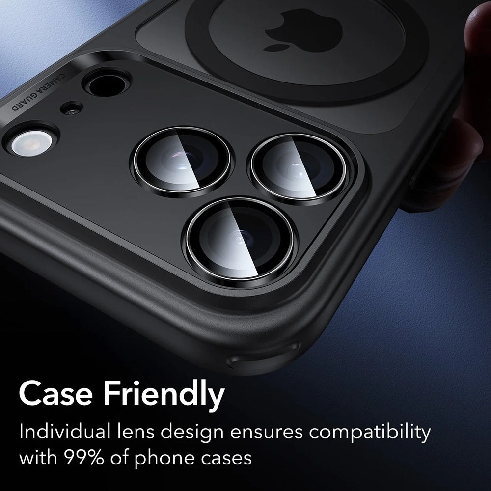ESR Armorite Rückkamera-Schutzfolie für Apple iPhone 18 Pro / 18 Pro Max, gehärtetes Glas, Schwarz