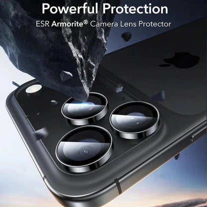 ESR Armorite Rückkamera-Schutzfolie für Apple iPhone 18 Pro / 18 Pro Max, gehärtetes Glas, Schwarz