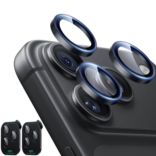 Schutzfolie für die Rückkamera ESR Armorite für Apple iPhone 18 Pro / 18 Pro Max, gehärtetes Glas, 2er-Set, schwarz