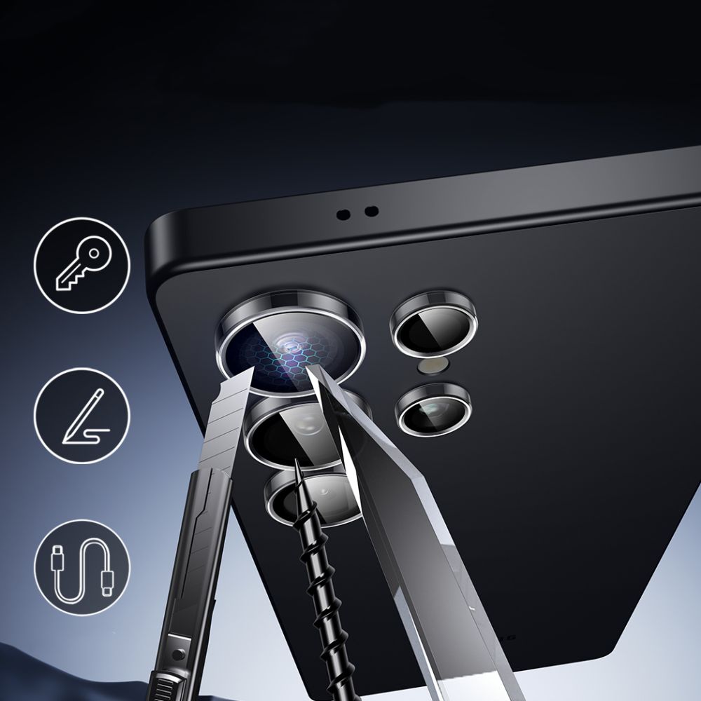 Schutzfolie ESR Armorite für die Rückkamera des Samsung Galaxy S25 Ultra S938, gehärtetes Glas, Transparent