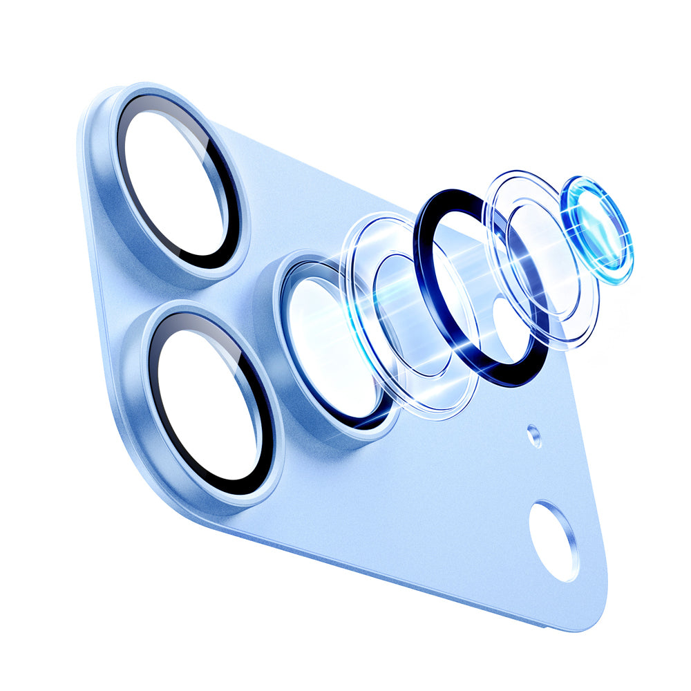 ESR Armorite Pro Rückkamera-Schutzfolie für Apple iPhone 18 Pro Max, gehärtetes Glas, Blau