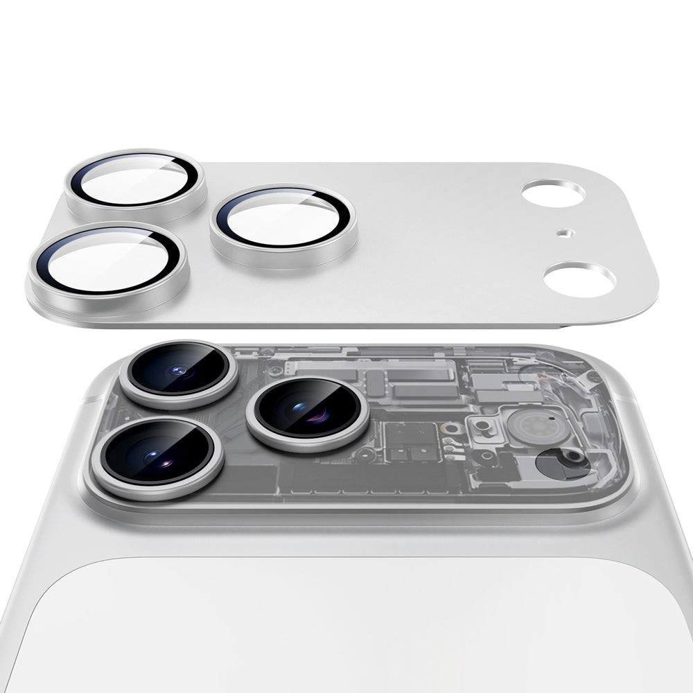 ESR Armorite Pro Rückkamera-Schutzfolie für Apple iPhone 18 Pro Max, gehärtetes Glas, Silber