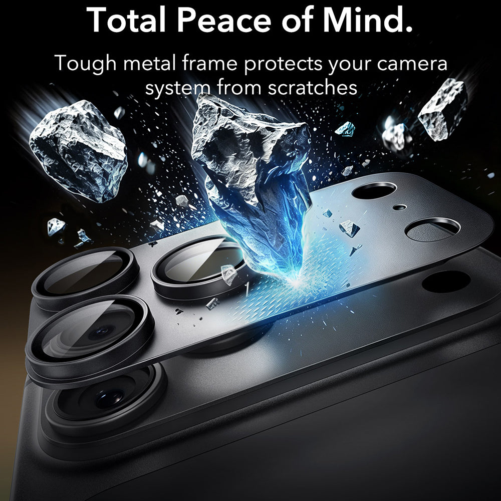 ESR Armorite Pro Rückkamera-Schutzfolie für Apple iPhone 18 Pro Max, gehärtetes Glas, schwarz