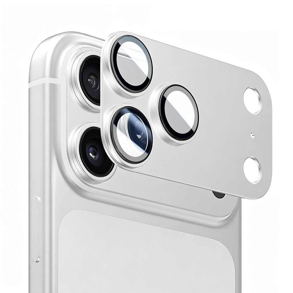 Schutzfolie für die Rückkamera Lito Crown Halo AR + AF für Apple iPhone 18 Pro, gehärtetes Glas, silberfarben