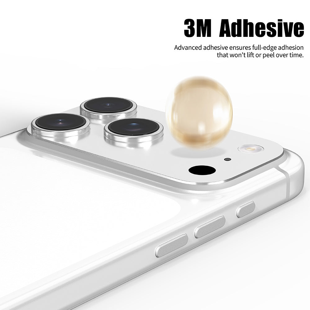 Schutzfolie für die Rückkamera Lito Crown Halo AR + AF für Apple iPhone 18 Pro, gehärtetes Glas, silberfarben