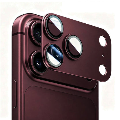 Schutzfolie für die Rückkamera Lito Crown Halo AR + AF für Apple iPhone 18 Pro, gehärtetes Glas, Burgunderrot