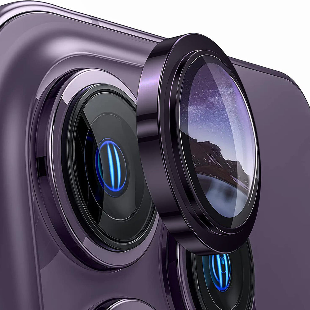 Schutzfolie für die Rückkamera Lito S+ für Apple iPhone 14 Pro, gehärtetes Glas, lila