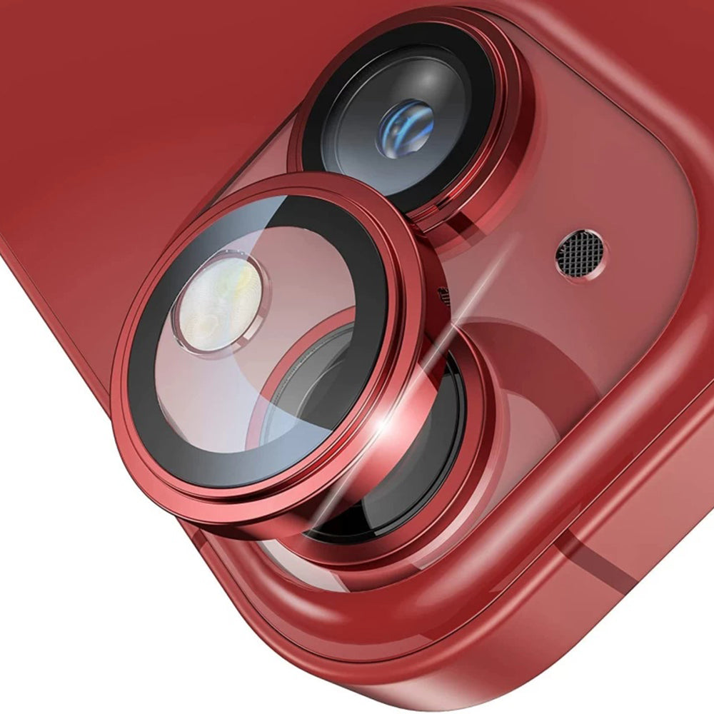 Rückkamera-Schutzfolie Lito S+ für Apple iPhone 14, gehärtetes Glas, Rot