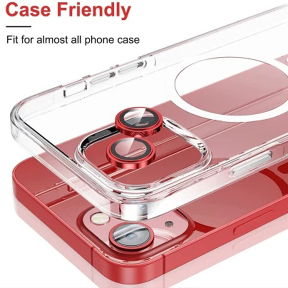 Rückkamera-Schutzfolie Lito S+ für Apple iPhone 14, gehärtetes Glas, Rot