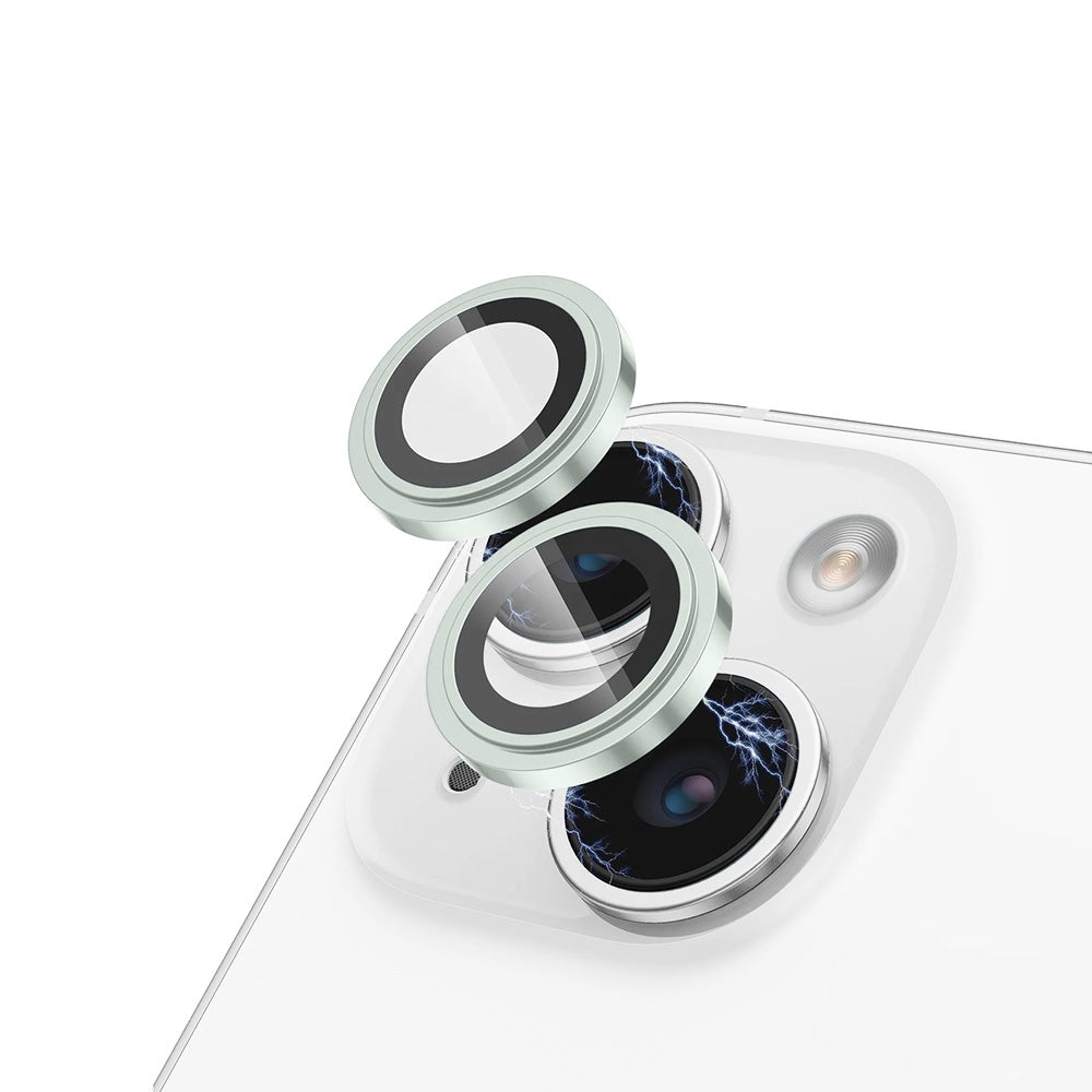 Rückkamera-Schutzfolie Lito S+ für Apple iPhone 15 Plus / 15, gehärtetes Glas, Grün