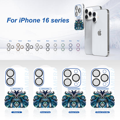 Schutzfolie für die Rückkamera Lito S+ für Apple iPhone 16 Pro Max / 16 Pro, gehärtetes Glas, Metallic Grau