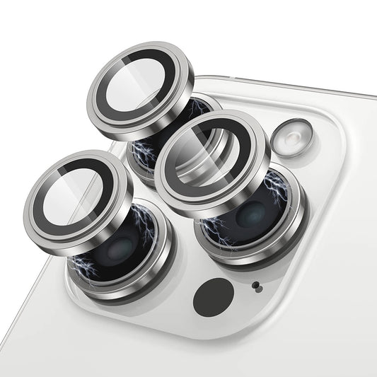 Schutzfolie Lito S+ für die Rückkamera des Apple iPhone 17 Pro Max / 17 Pro, gehärtetes Glas, Silberfarben