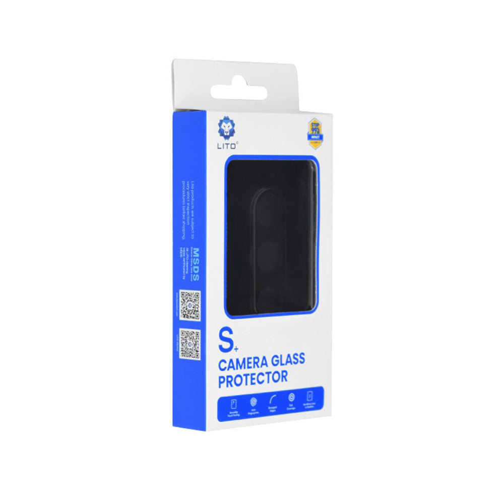 Schutzfolie für Rückkamera Lito S+ für Samsung Galaxy S24+ S926, Gehärtetes Glas, Schwarz