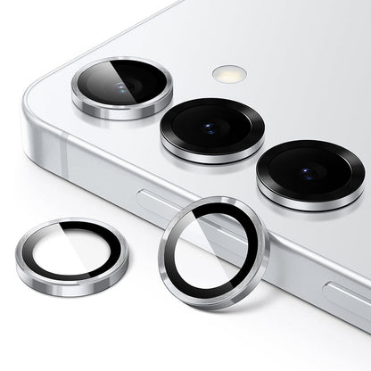 Schutzfolie Lito S+ für die Rückkamera des Samsung Galaxy S26 Plus / S26, gehärtetes Glas, Silberfarben