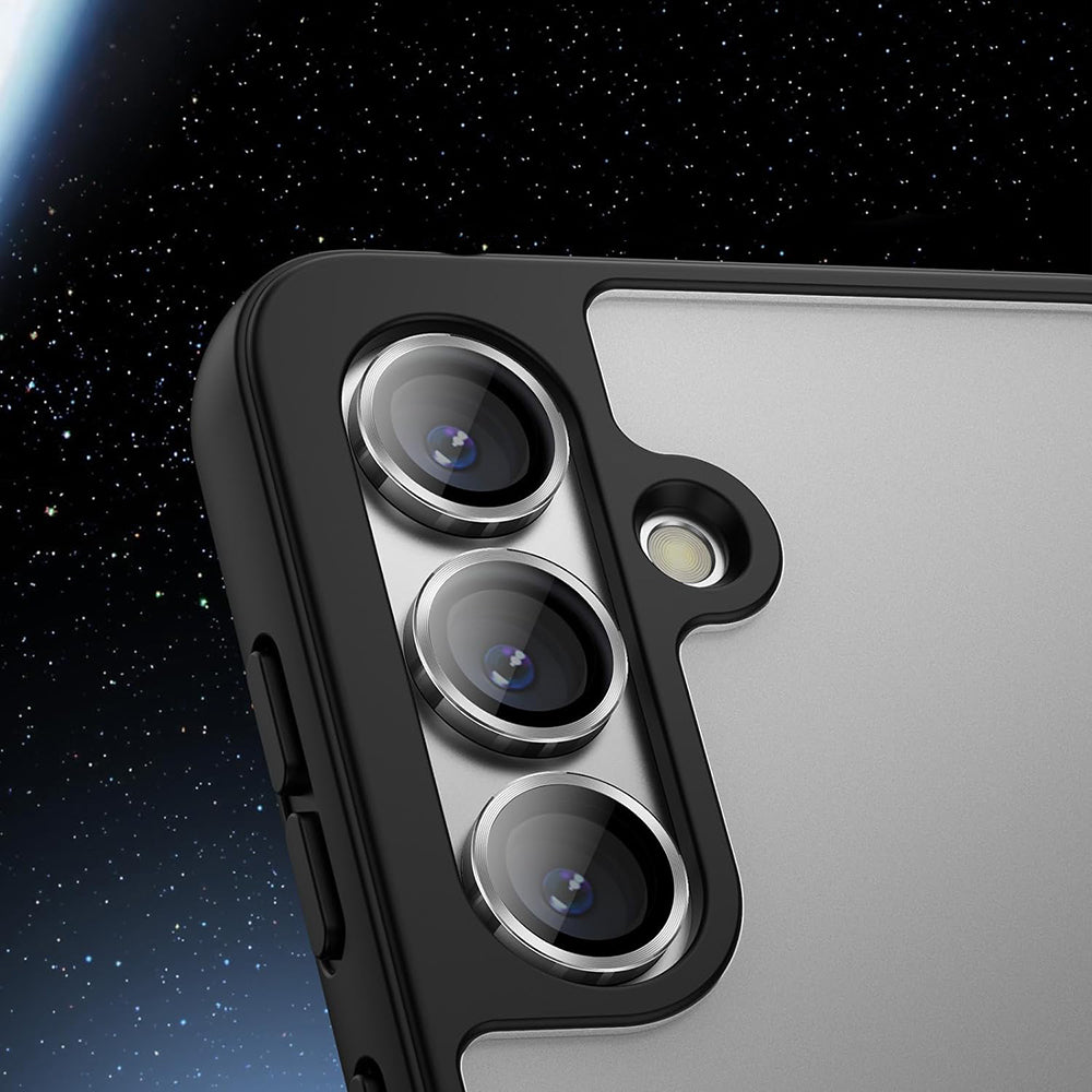 Schutzfolie Lito S+ für die Rückkamera des Samsung Galaxy S26 Plus / S26, gehärtetes Glas, Silberfarben