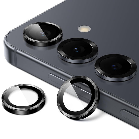 Schutzfolie Lito S+ für die Rückkamera des Samsung Galaxy S26 Plus / S26, gehärtetes Glas, Schwarz