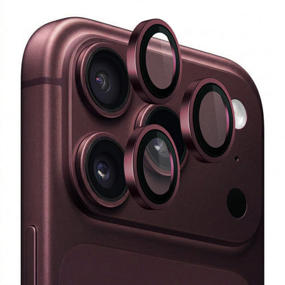Rückkamera-Schutzfolie Lito Titanium AR für Apple iPhone 18 Pro / 18 Pro Max, gehärtetes Glas, Weinrot