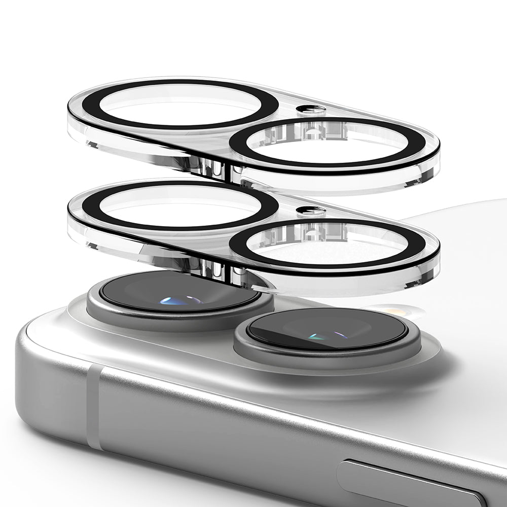 Ringke Rückkamera-Schutzfolie für Apple iPhone 16 Plus / 16, gehärtetes Glas, 2er-Set, transparent