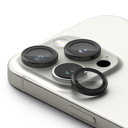 Schutzfolie Ringke Rückkamera für Apple iPhone 16 Pro Max / 16 Pro, gehärtetes Glas, Set 2 Stück, Schwarz
