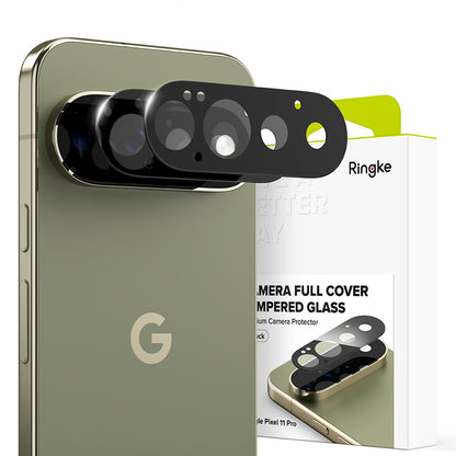 Ringke Rückkamera-Schutzfolie für Google Pixel 11 Pro, gehärtetes Glas, 2er-Set, schwarz