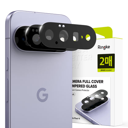 Ringke Rückkamera-Schutzfolie für Google Pixel 11, gehärtetes Glas, 2er-Set, schwarz
