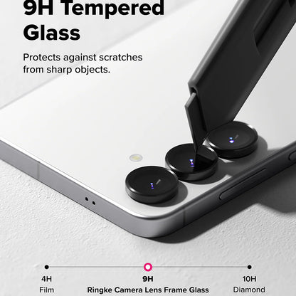 Ringke Rückkamera-Schutzfolie für Samsung Galaxy S25 FE, gehärtetes Glas, 2er-Set, Schwarz