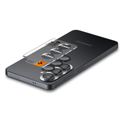 Schutzfolie Rückkamera Spigen GlastR EZ FIT Optik Pro HD für Samsung Galaxy S26 S942, Gehärtetes Glas, Set 2 Stück, Schwarz AGL11099